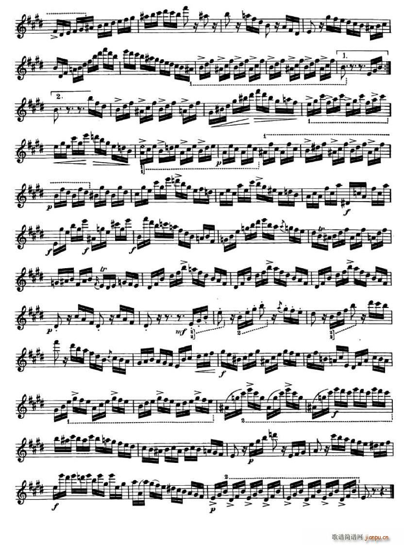 24首小提琴练习曲之92