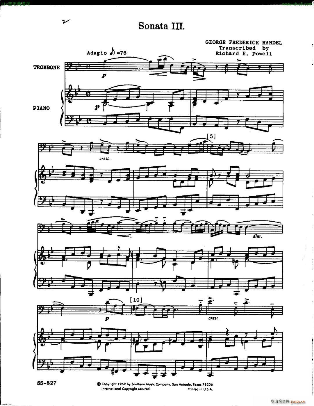 handel powell sonata no3 trombone1