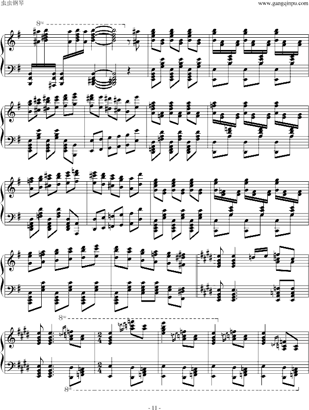 卡门幻想曲-钢琴谱(钢琴曲)-卡门11