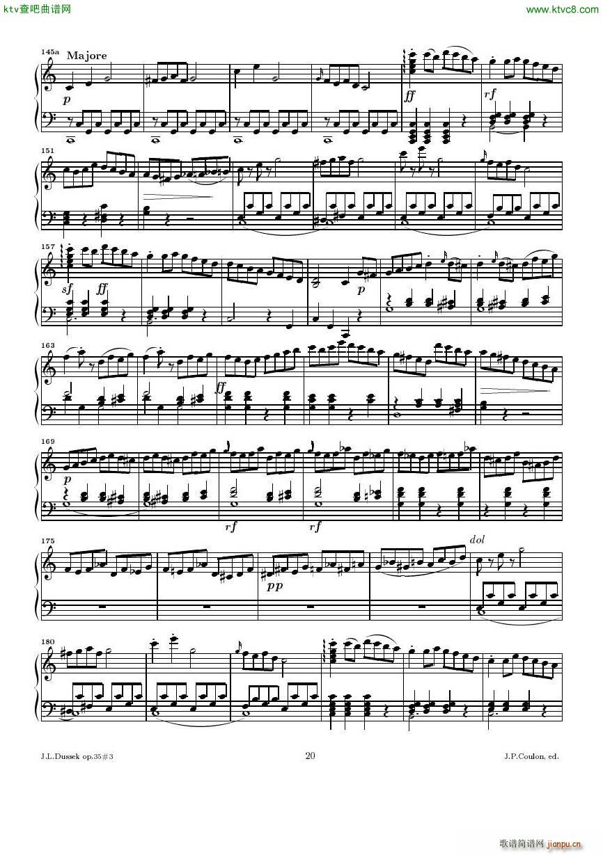 Dussek Sonate No13 op35 No320