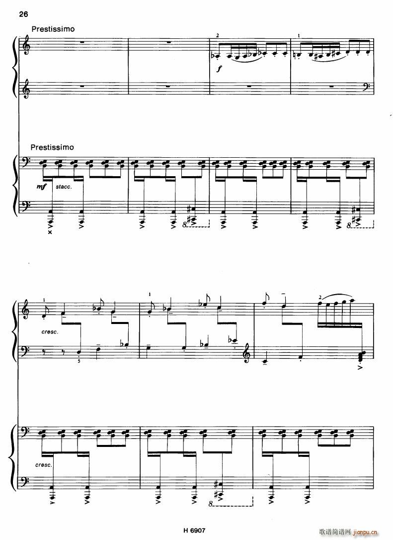 Barton Sonatina for 4 hands26