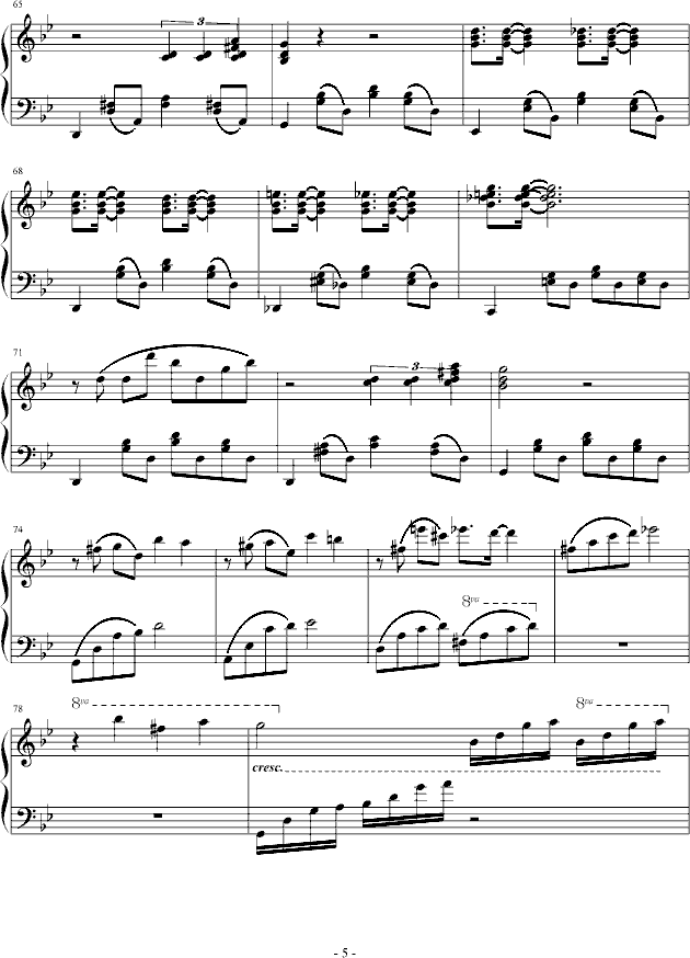 我不是肖邦-钢琴谱(钢琴曲)-每一天5