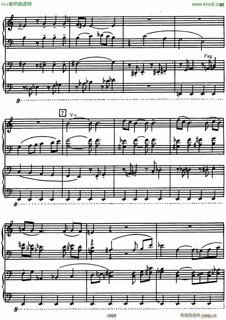 Honegger Symphony No 3 Liturgicheskaya 2 pianos 二1