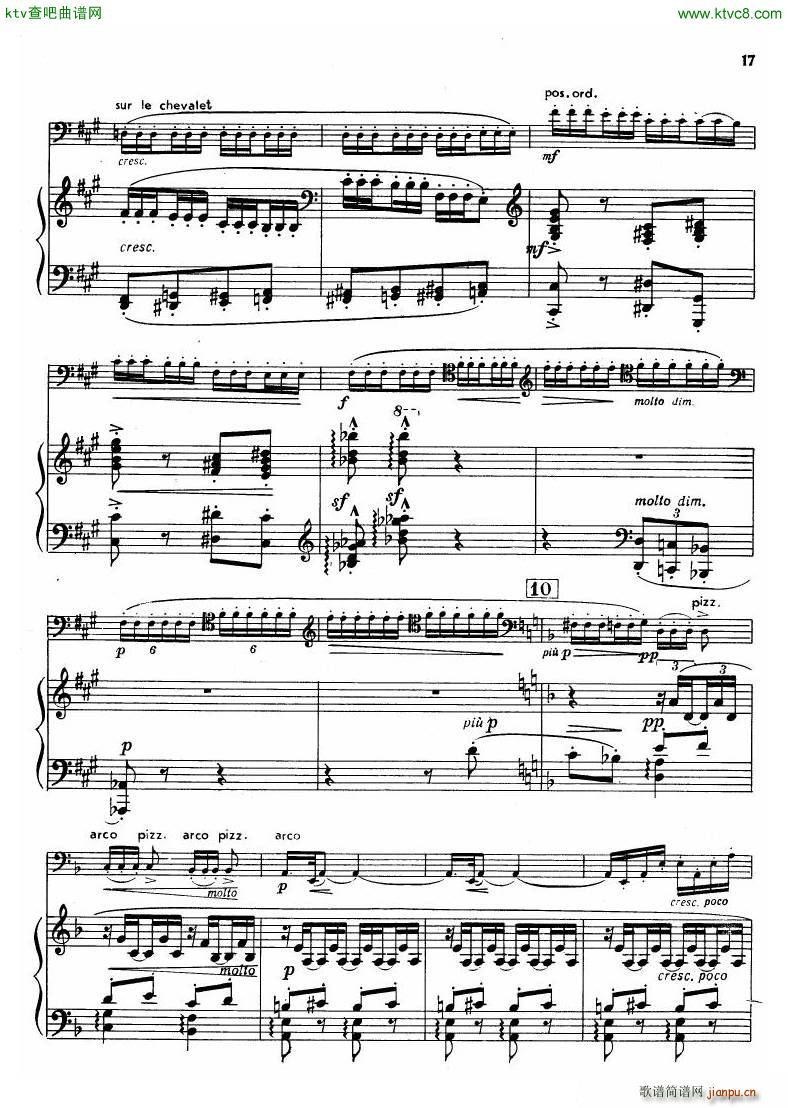 Debussy Sonata for Cello and Piano16