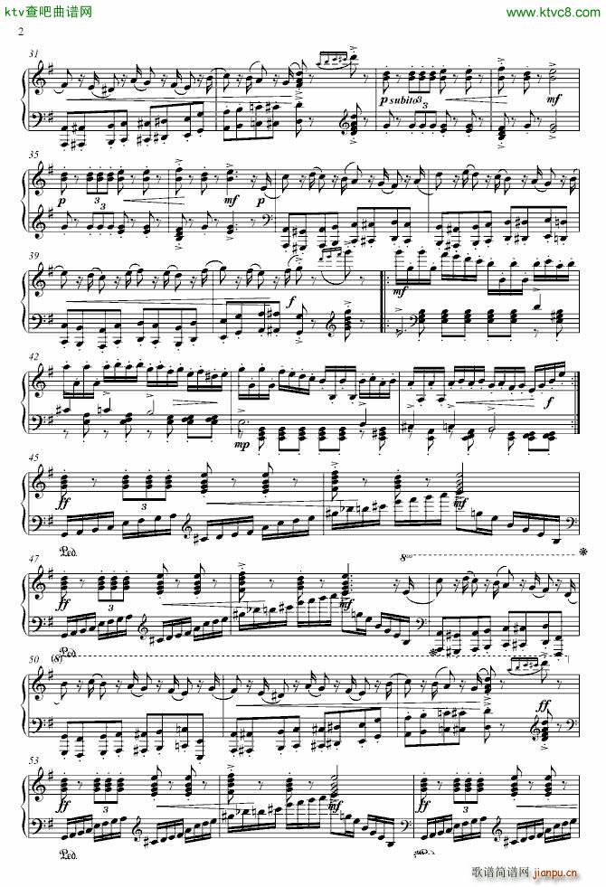 胡桃夹子进行曲原版钢琴独奏版_柴科夫斯基 Peter Ilyich Tchaikovsky2