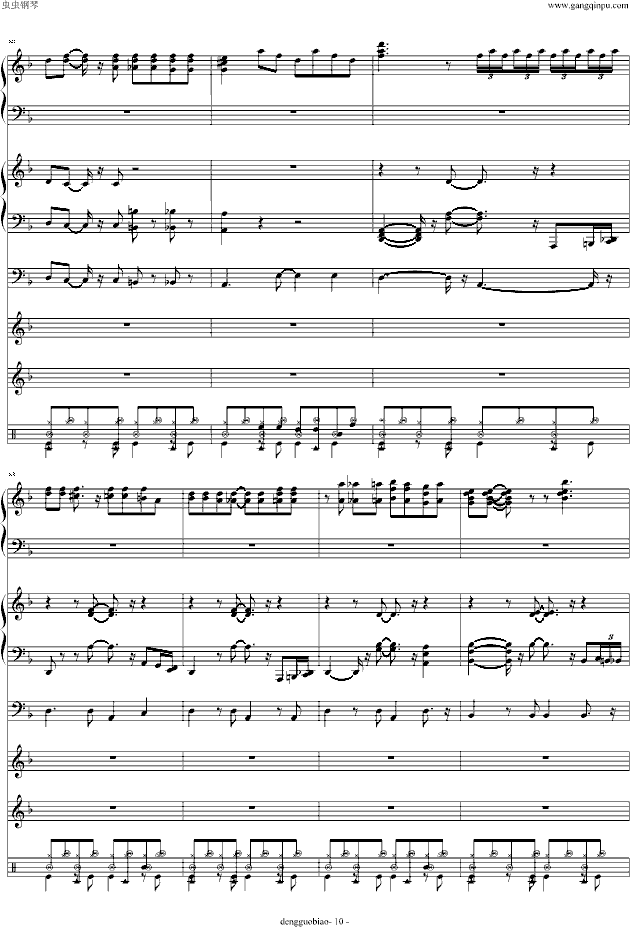 海上钢琴师-钢琴谱(钢琴曲)-欧美经典10