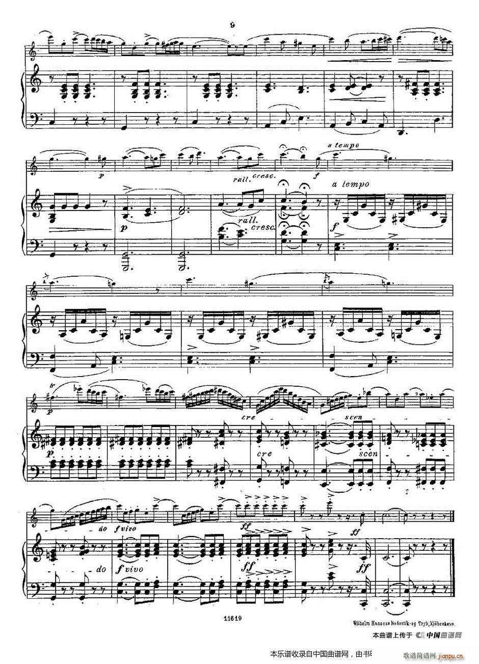 Opern-Transcriptionen Op 45-7（长笛 钢琴伴奏） 长笛谱8
