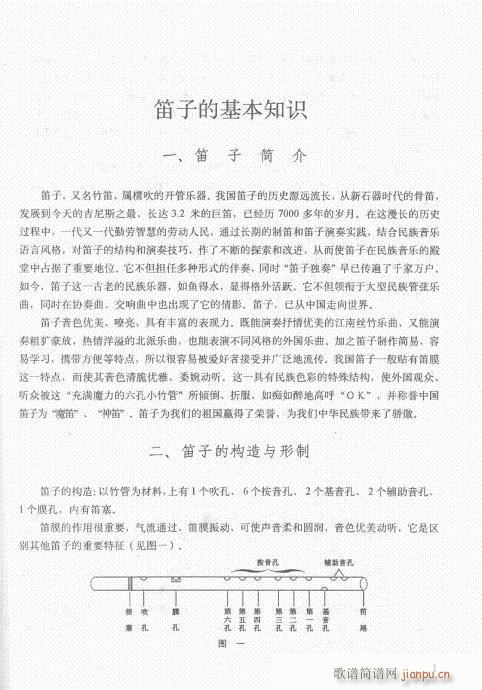 笛子入门教材  增订本目录1-204