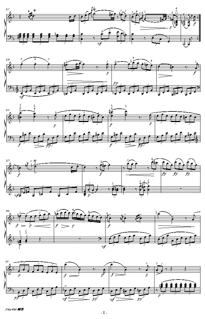C大调钢琴奏鸣曲 K279-钢琴谱(钢琴曲)-莫扎特8