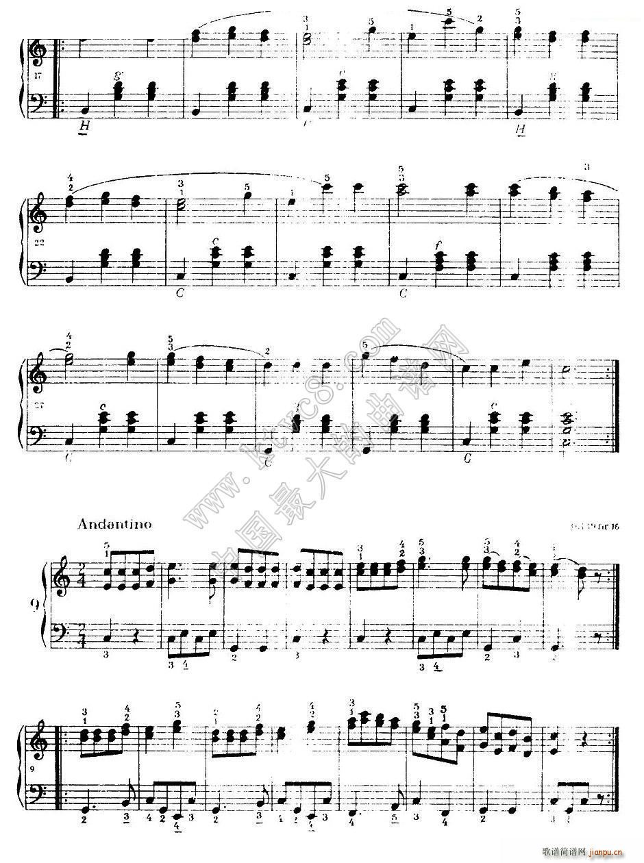 《车尔尼手风琴练习曲集》（第Ⅰ册） （1―9）7