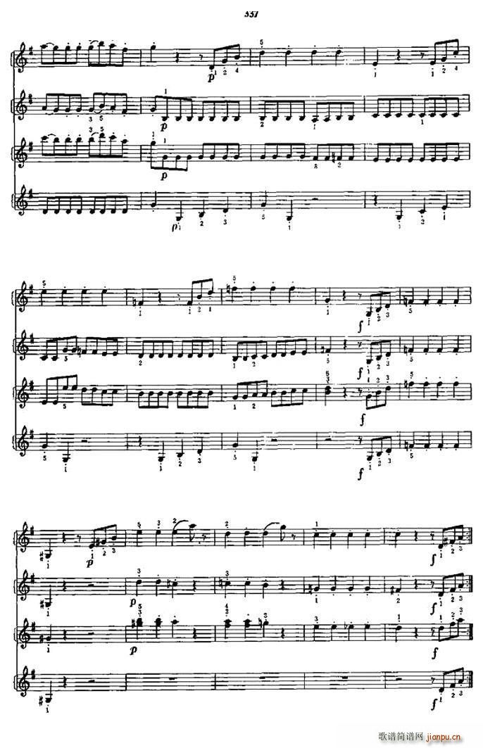 回旋曲（四重奏）10