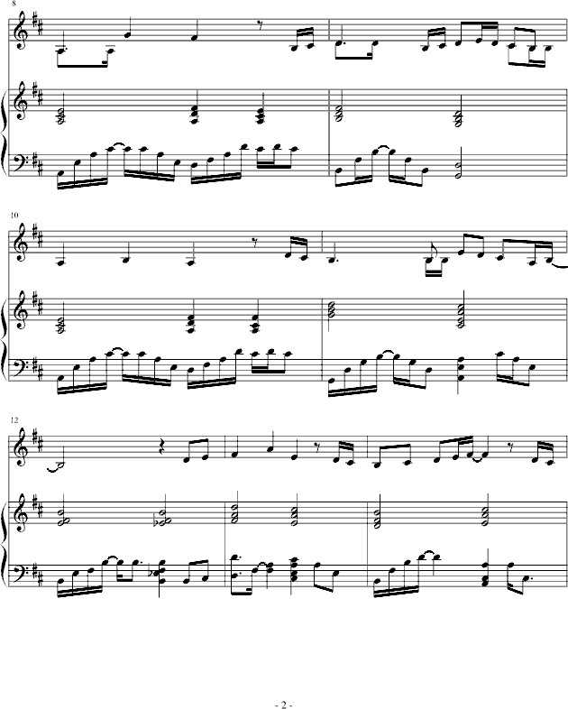 Time after time-弹唱-钢琴谱(钢琴曲)-仓木麻衣2