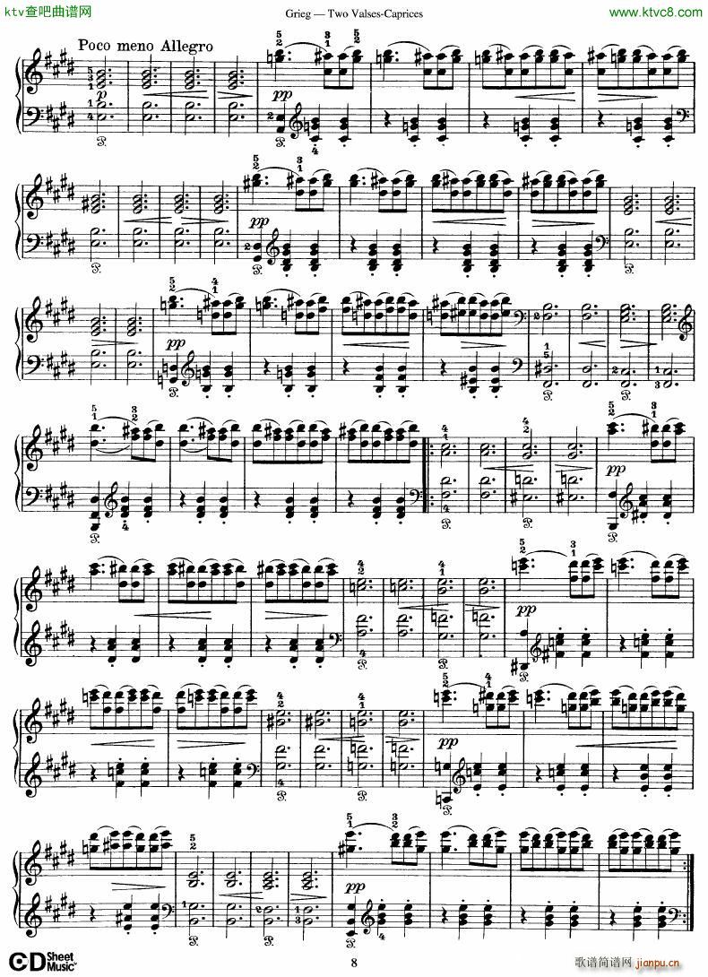 Grieg Two Valses Caprices8
