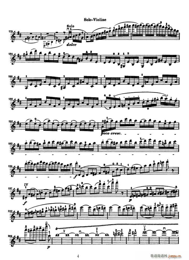 Konzert fur Violine（贝多芬小提琴协奏曲）4