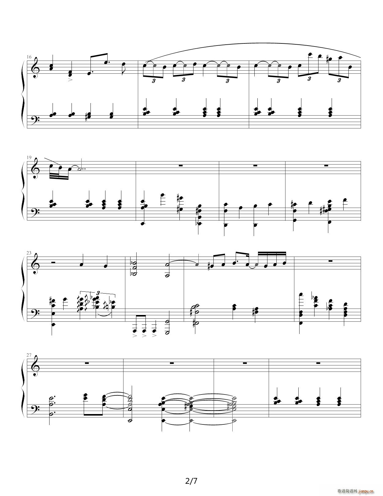 never meant to belong 单琴版 C调2