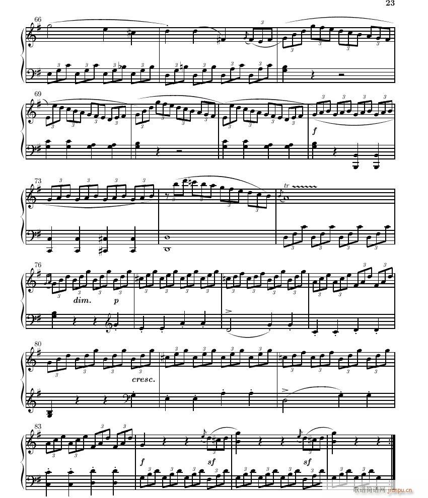 克莱门蒂小奏鸣曲6首 25-321