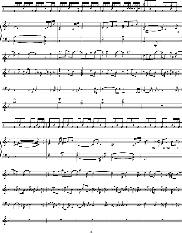 献给自己的生日-钢琴谱(钢琴曲)-swenl11