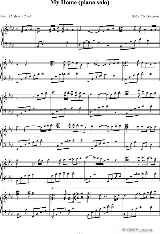 My Home （Piano Solo）_The Daydream1