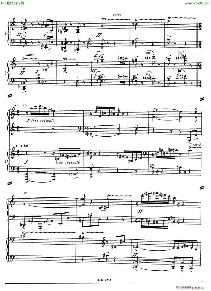 Auric Partita for two pianos38