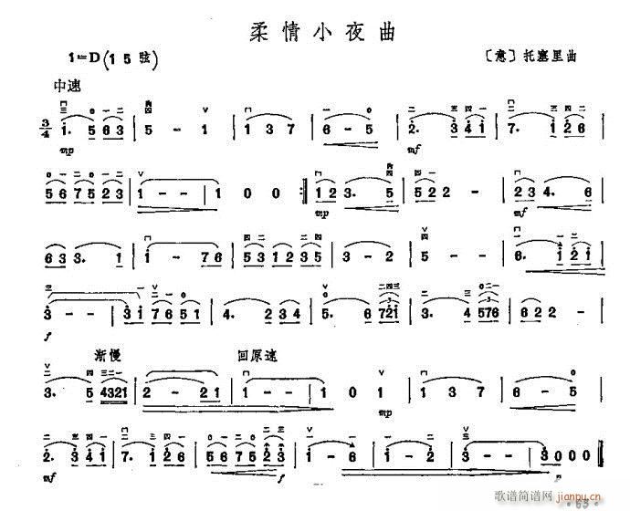 二胡 柔情小夜曲1