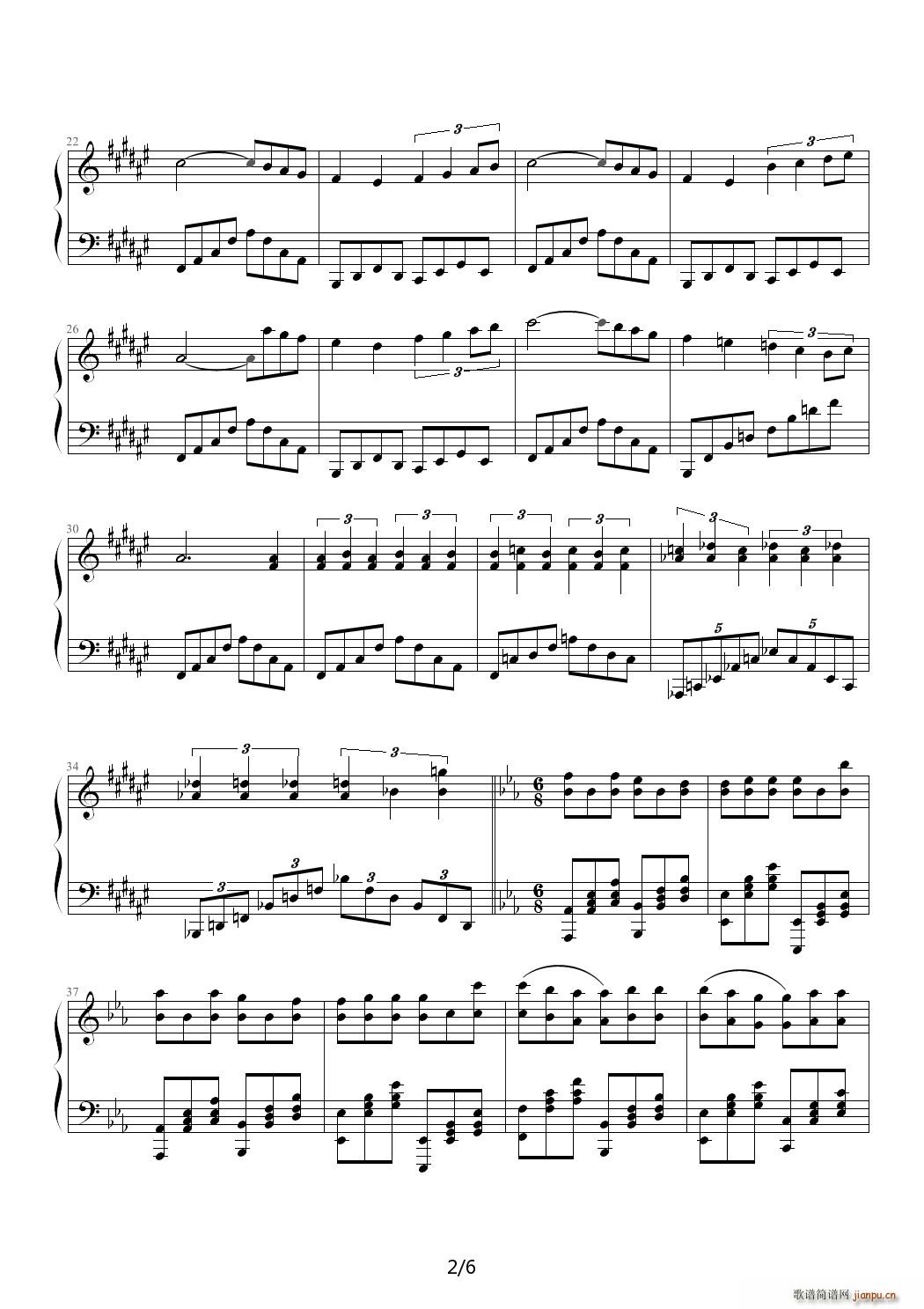 旷野组曲 第一首 降E调2