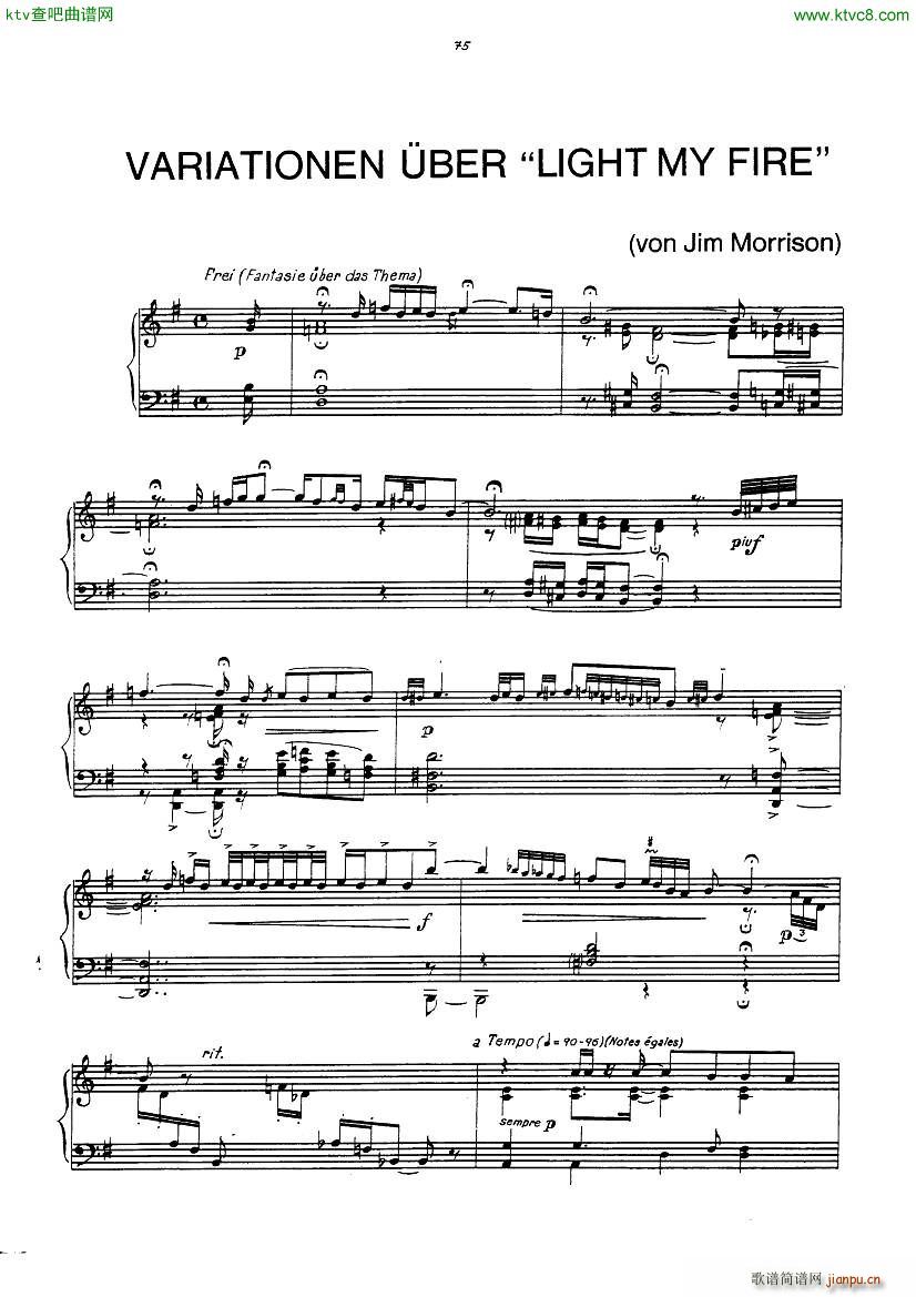 gulda variations on light my fire1