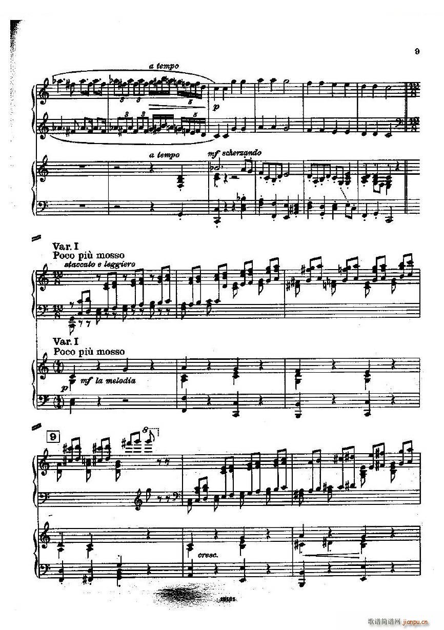 Dohnanyi Variations Nursery Rhyme Op25（一）9