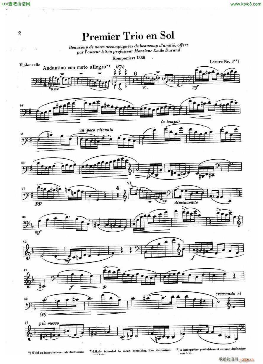 Debussy Piano Trio in G parts10