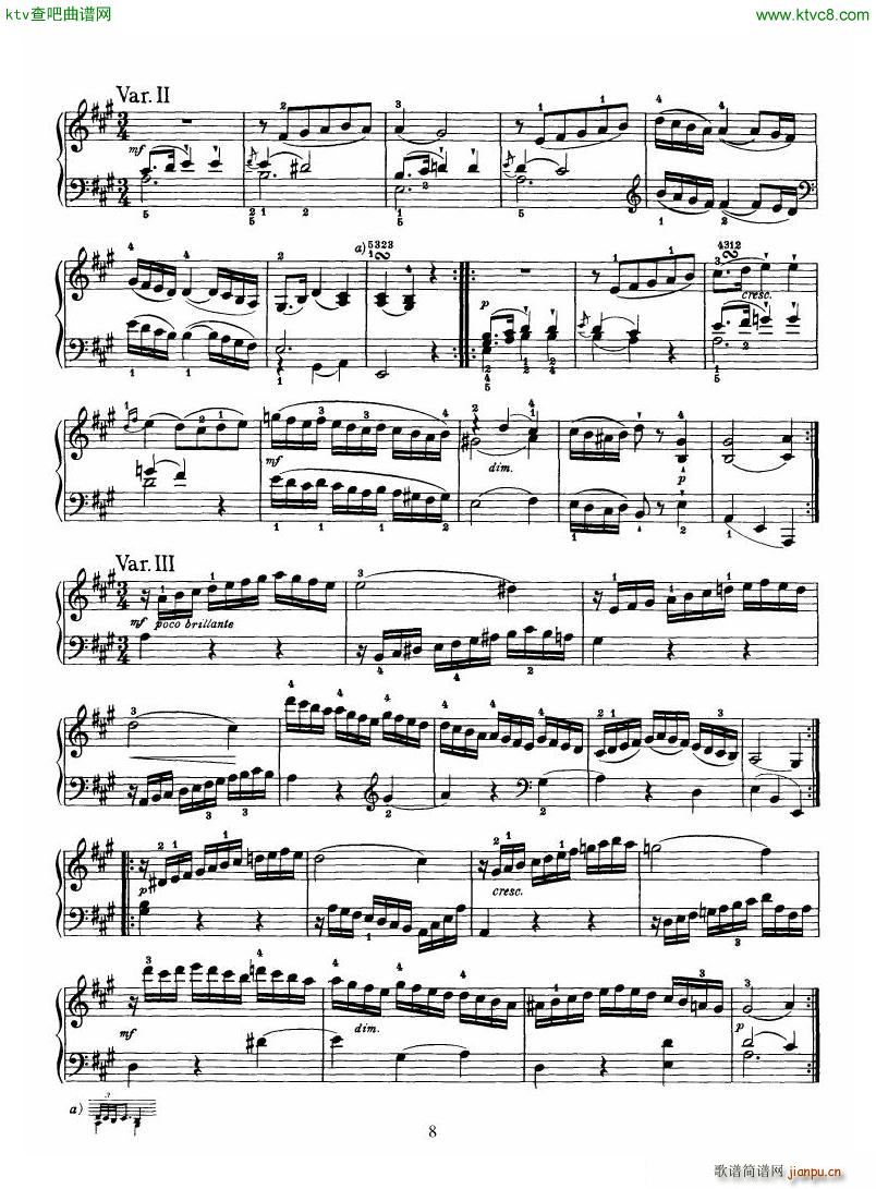 Haydn Piano Sonata No 30 In A8