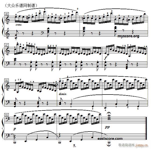 车尔尼《 钢琴快速练习曲》（Czerny 299）第1首 及练习提示5