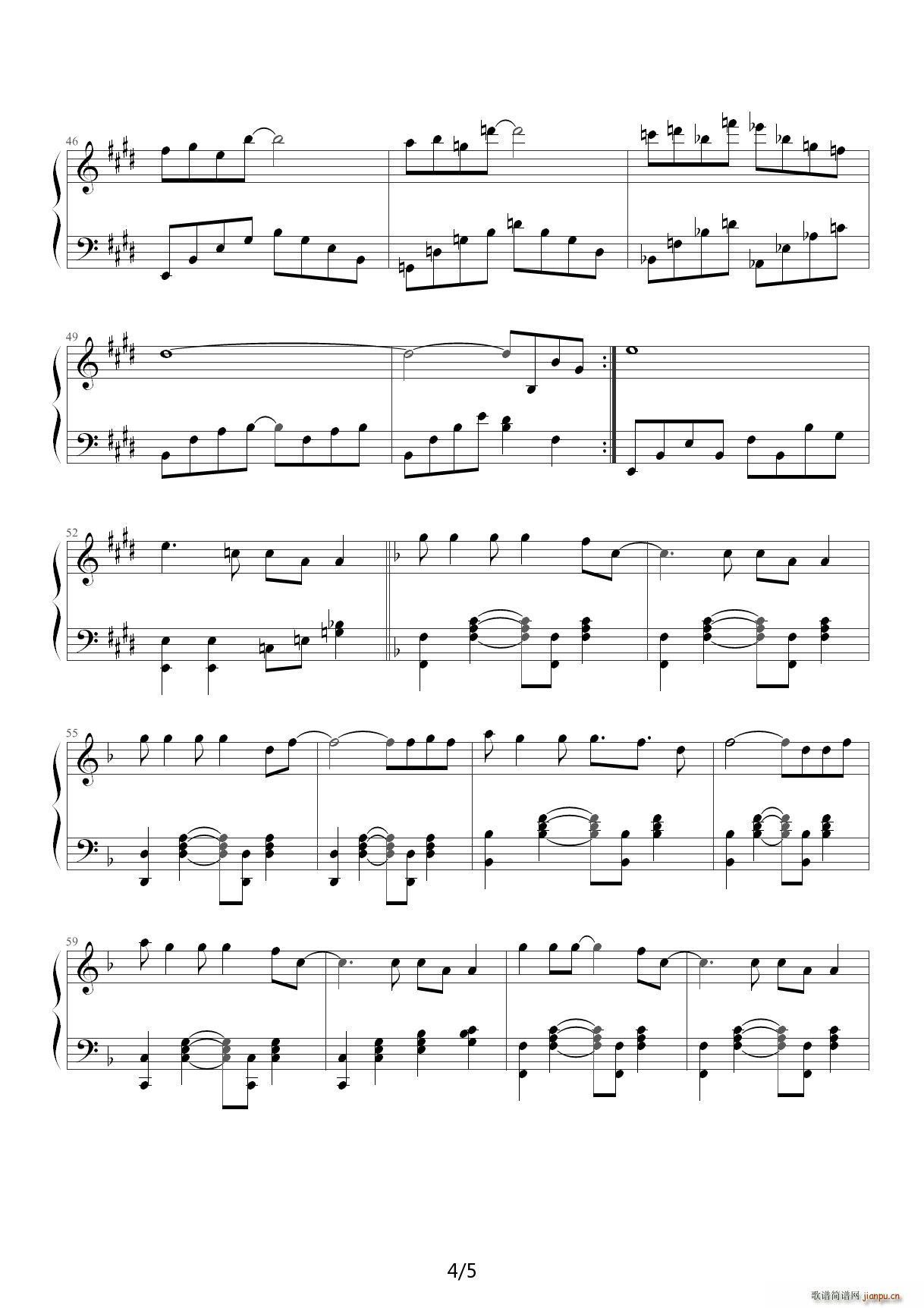 花开在眼前（韩磊 完美版） E调4