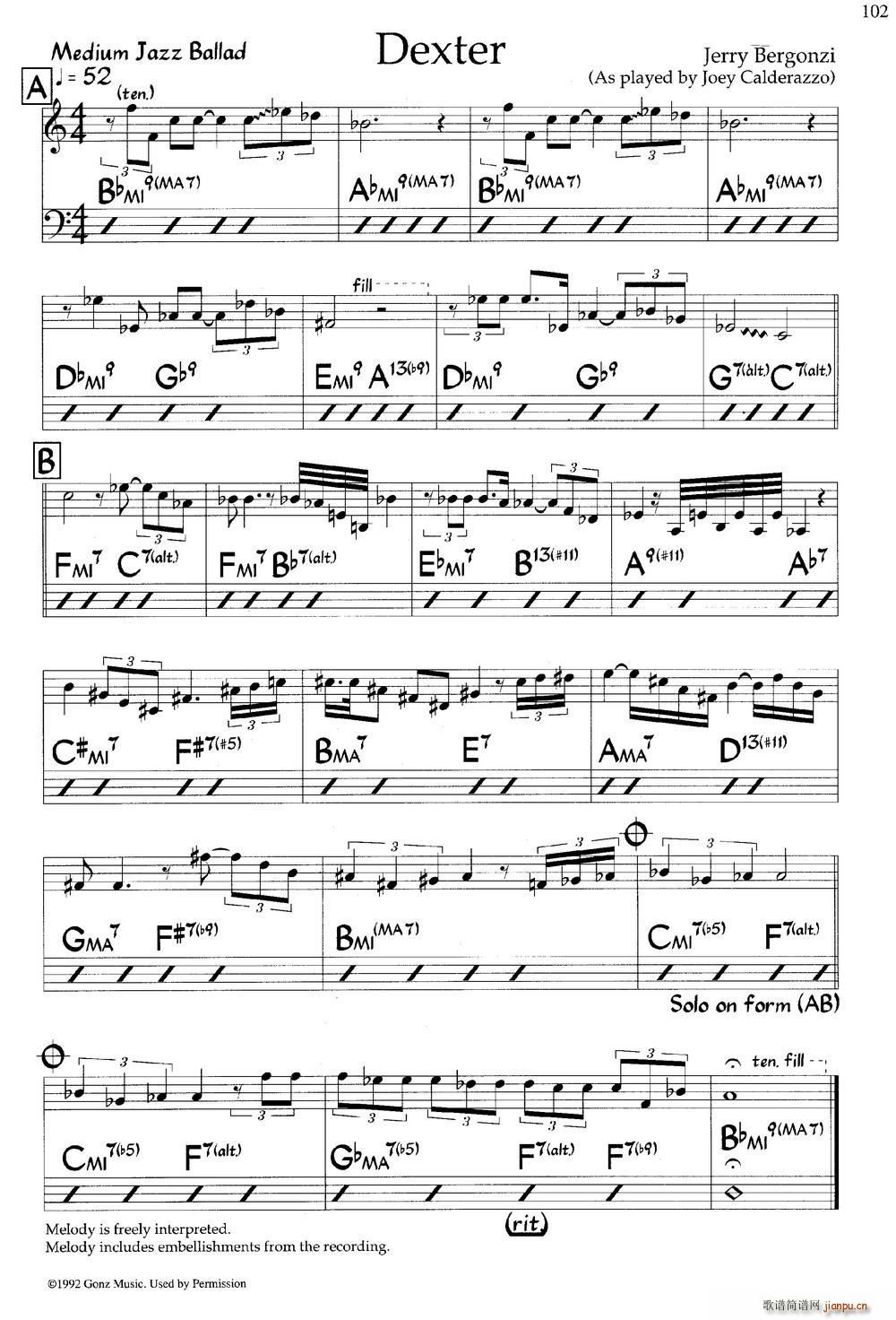Dexter(爵士钢琴曲)1