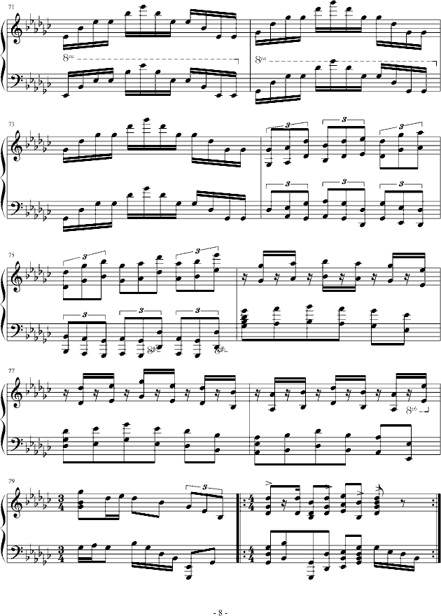 eyude no.3 in G flat_PARROT1868