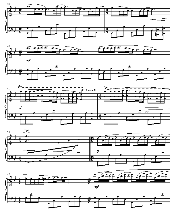 梦中的婚礼-钢琴谱(钢琴曲)-克莱德曼2