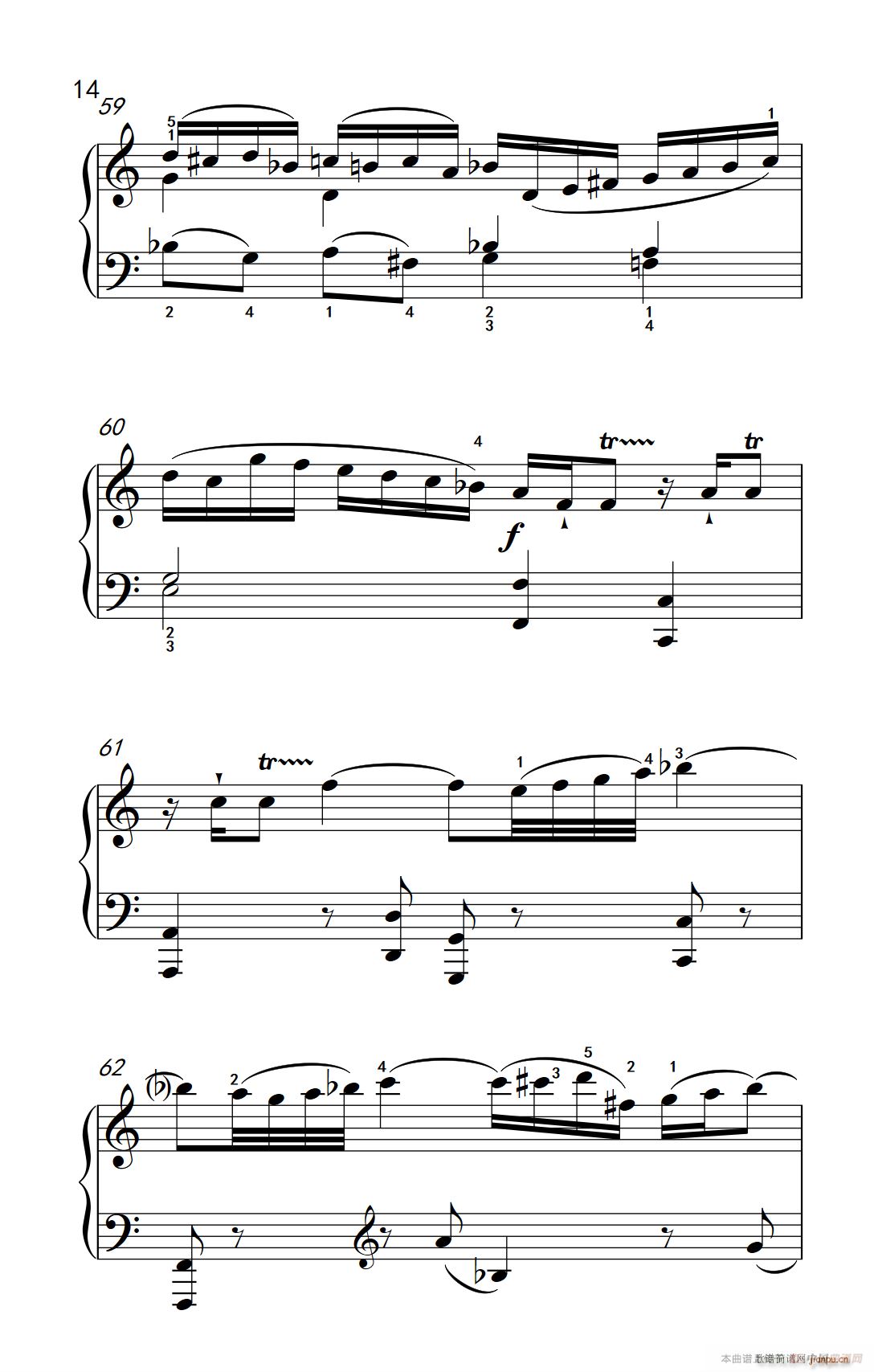 第九级1 C大调奏鸣曲 第一乐章 Hob XVI 50（中央音乐学院 钢琴（业余）考级教程 7-9级）14