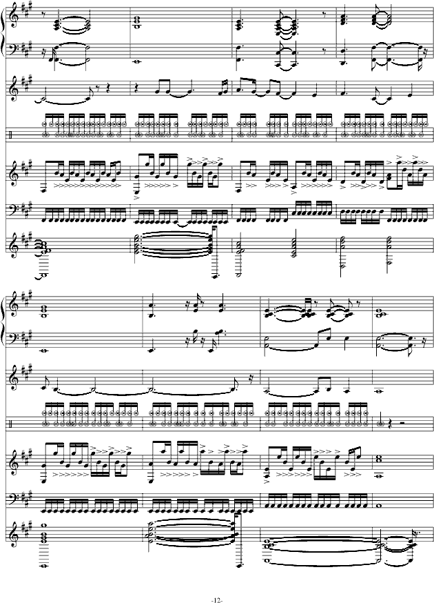 献给 葬礼の华彩 -钢琴谱(钢琴曲)-swenl12
