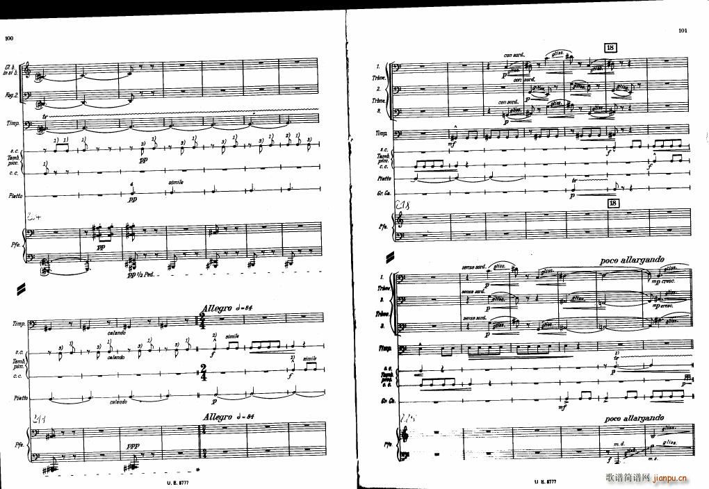Bartok SZ 83 Piano Concerto No1 Full Score 二10