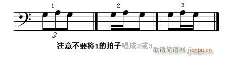 怎样看钢琴 第三节 识读低音部分常见的音乐进行（六）三连音及短长并行的进行2