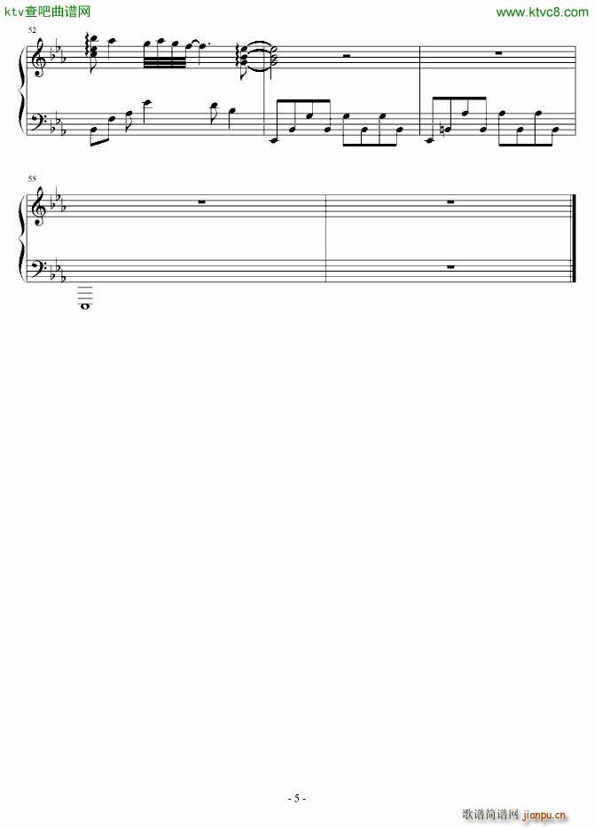 不知名钢琴曲 一5