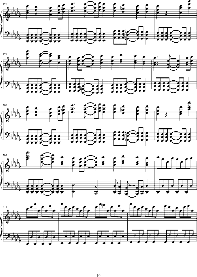 初音未来的消失-钢琴谱(钢琴曲)-初音未来10