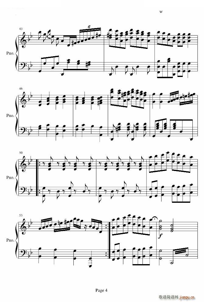 青春舞曲 钢琴伴奏谱_陈铮6