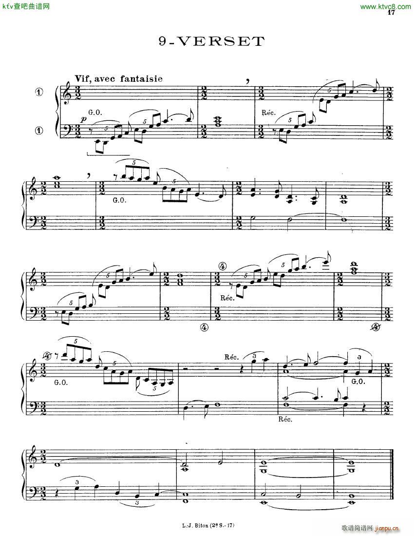 Alain Albert 15 Pieces organ17