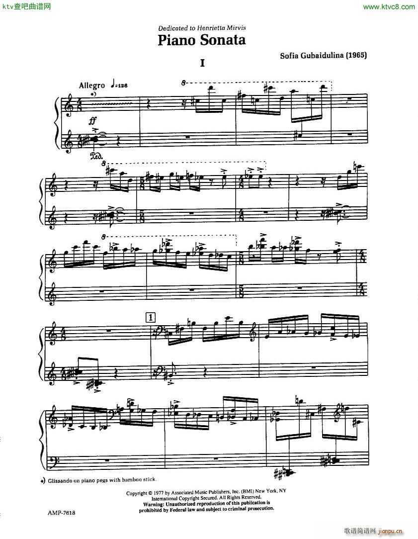 Gubaidulina Sofia Piano Sonata1