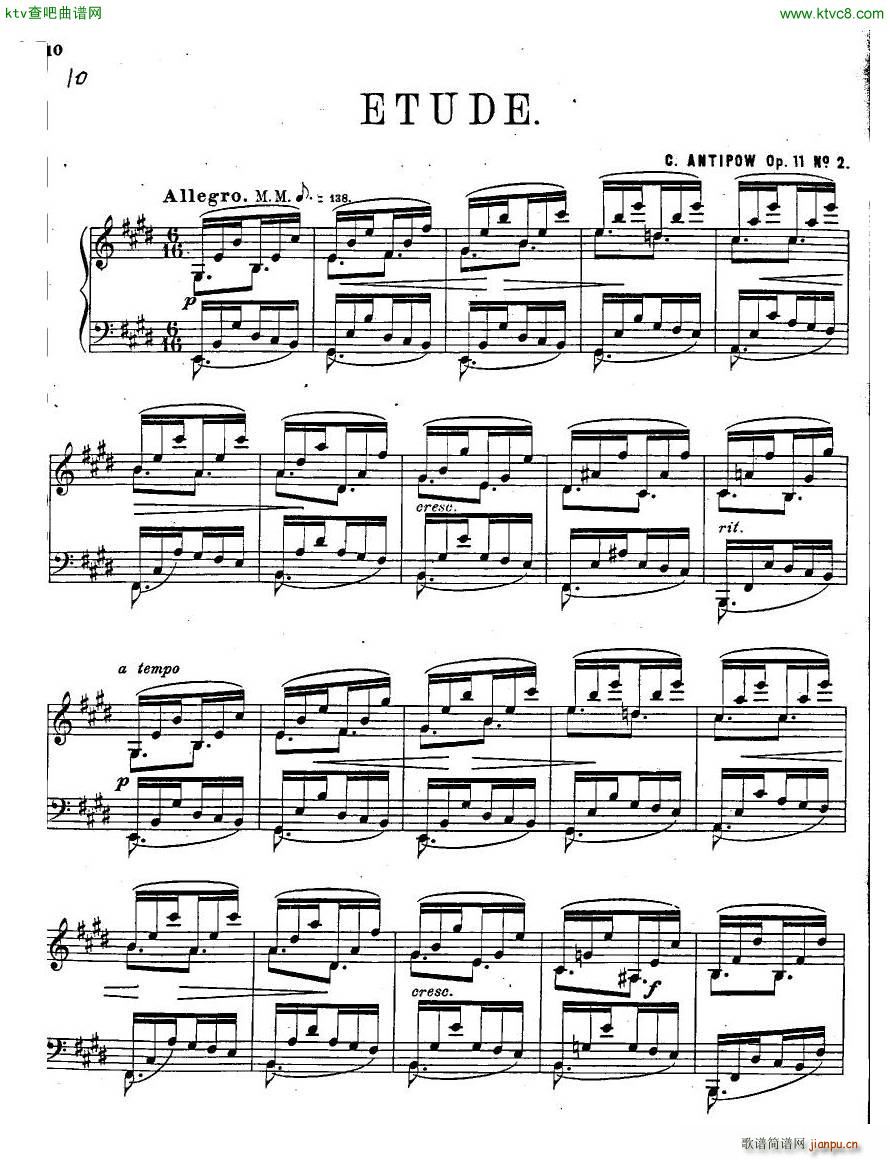 Antipov op 11 Deux Morceaux8
