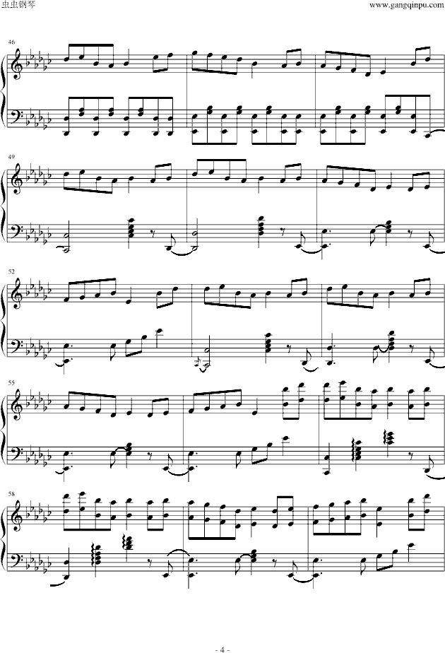 bad apple[hard]-钢琴谱(钢琴曲)-东方project4