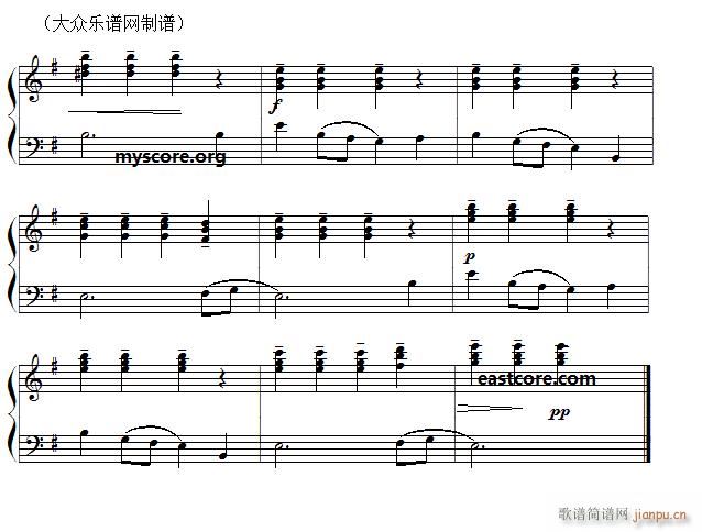 巴勒斯坦民歌 再见(儿童钢琴小曲)2