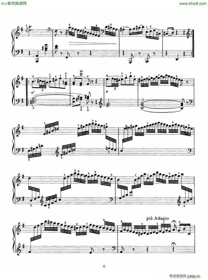 Haydn Piano Sonata No 34 In E6