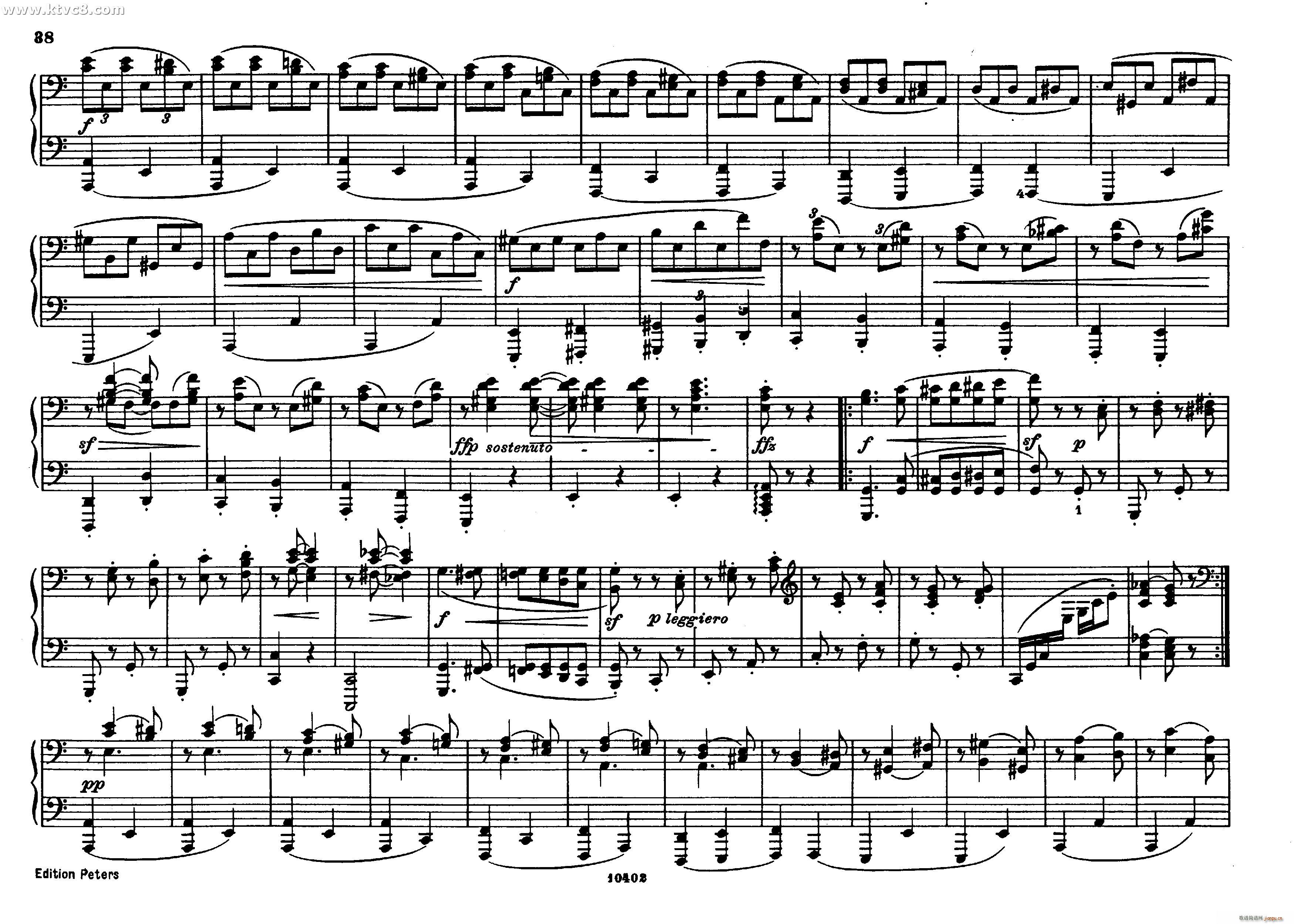 勃拉姆斯匈牙利舞曲 钢琴四手联弹37