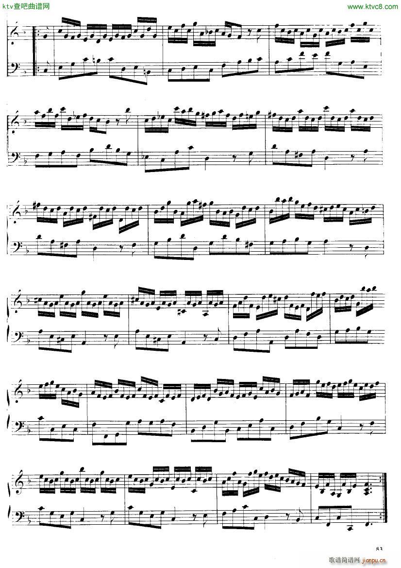 Handel Suite in F major G175 1793