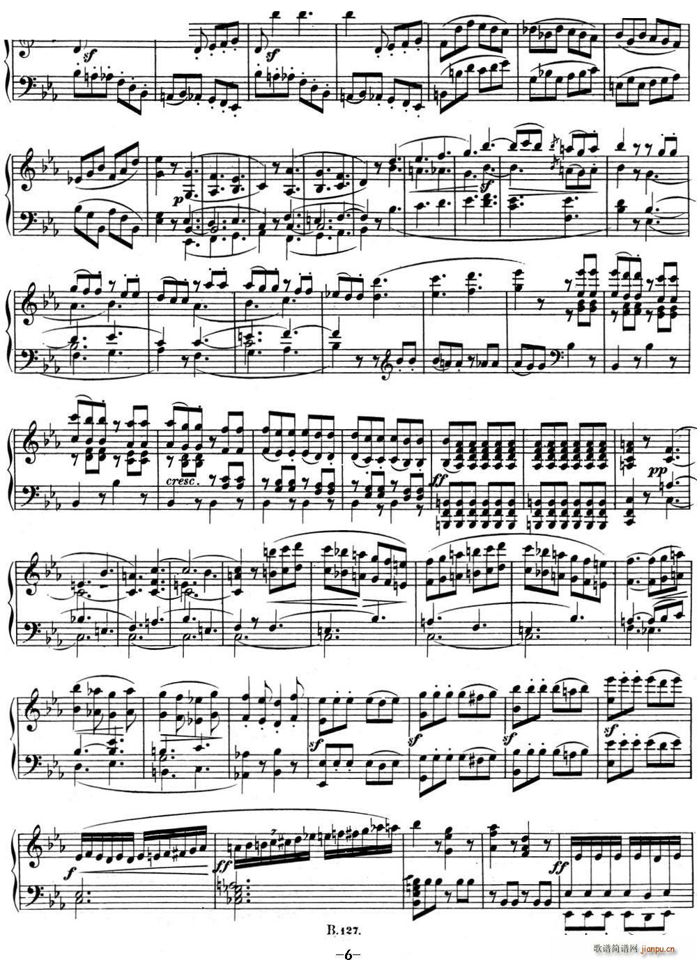 贝多芬钢琴奏鸣曲04 大调奏鸣曲 降E大调 Op 7 E-flat major6